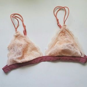 Urban Outfitters Kimchi Blue Triangle Lace Bra